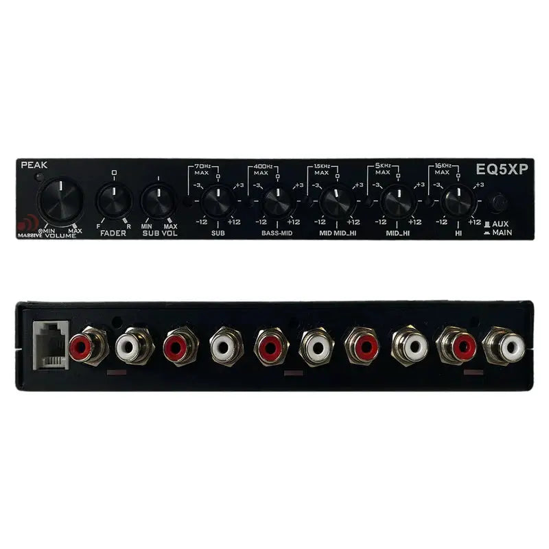 Massive Audio Massive Audio EQ5XP 5 Band Parametric Equalizer / Crossover / Signal Processor - Car Audio