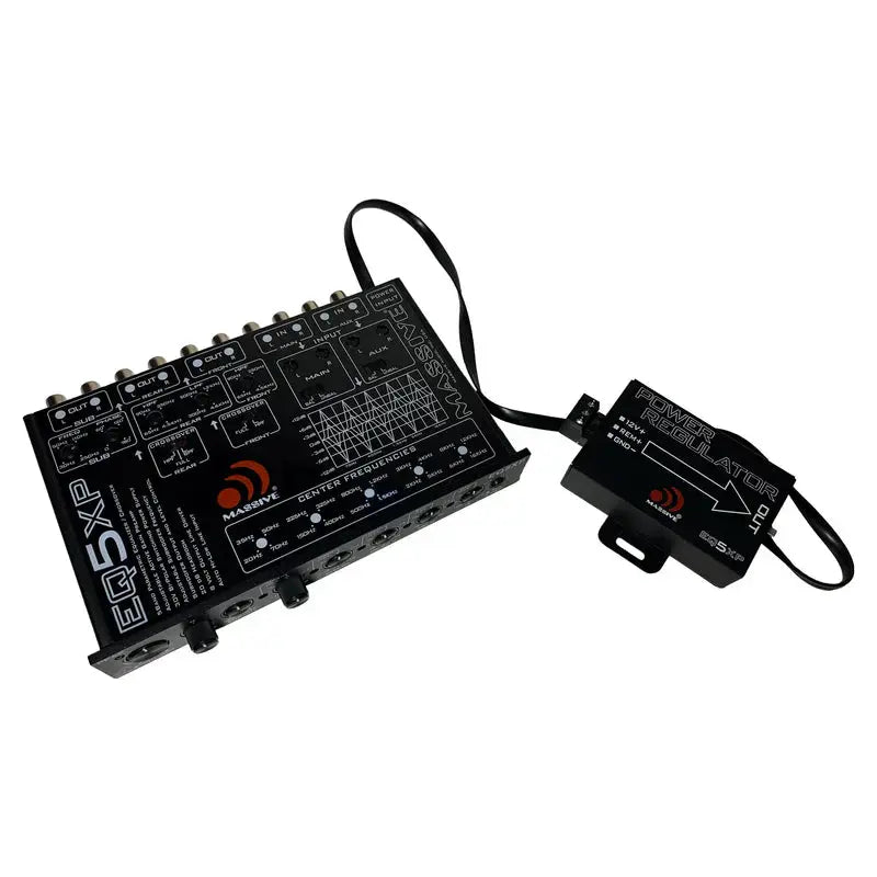 Massive Audio Massive Audio EQ5XP 5 Band Parametric Equalizer / Crossover / Signal Processor - Car Audio