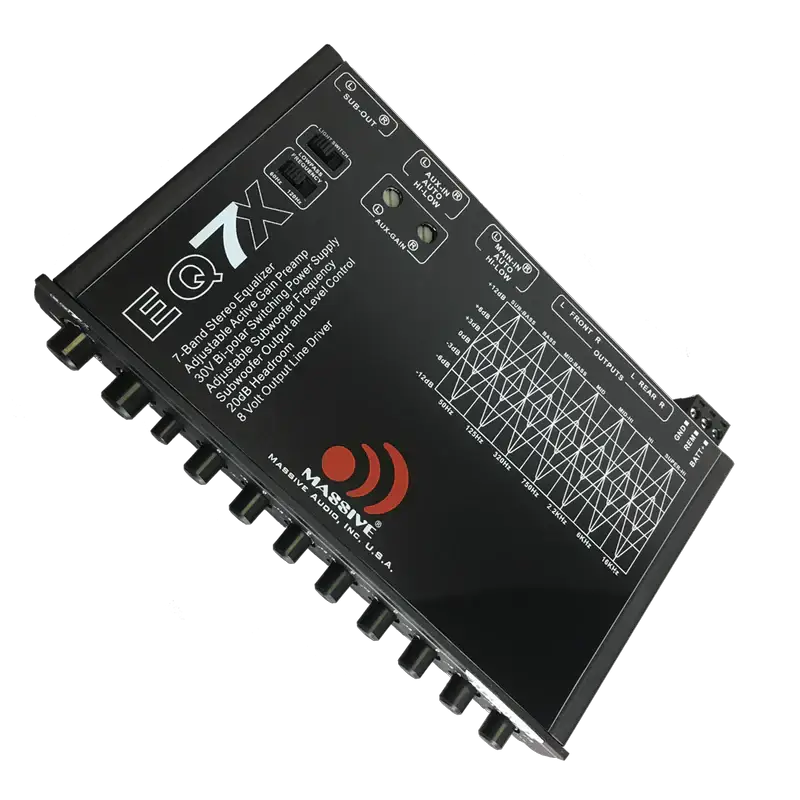 Massive Audio Massive Audio EQ7X 7 Band Graphic Equalizer - Car Audio