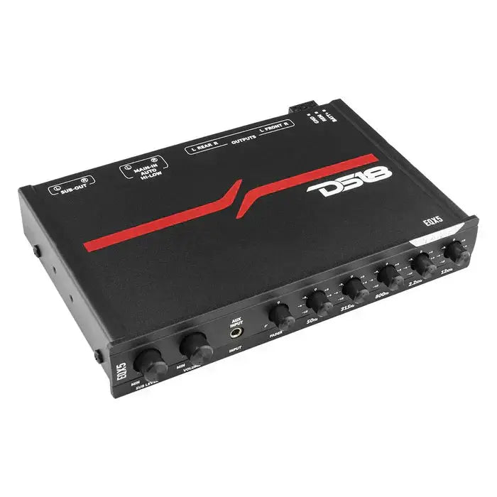 DS18 DS18 EQX5 High Volt 5-Band Equalizer with High Level Input - Car Audio