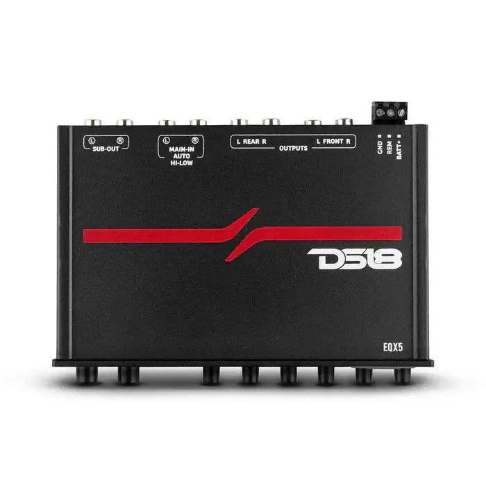DS18 DS18 EQX5 High Volt 5-Band Equalizer with High Level Input - Car Audio