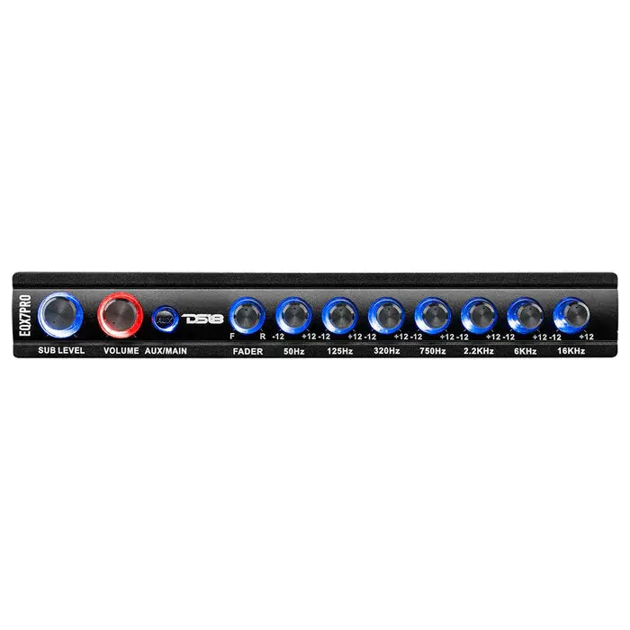DS18 DS18 EQX7PRO High Volt 7-Band Equalizer with High Level Input, Auto Turn On And High Volt Led Indicator - Car Audio