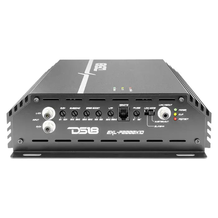 DS18 DS18 EXL-P2000X1D EXL Power 1-Channel Class D Amplifier 2000 x 1 @ 1-Ohm Watts Rms Made In Korea - Car Audio