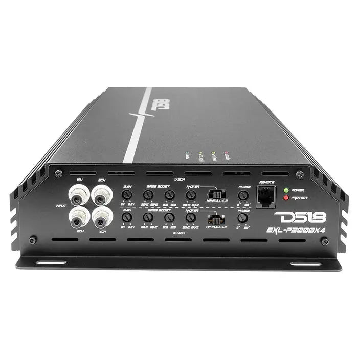DS18 DS18 EXL-P2000X4 EXL Power 4-Channel Class A/B Amplifier 280 x 4 @ 4-Ohm Watts Rms Made In Korea - Car Audio