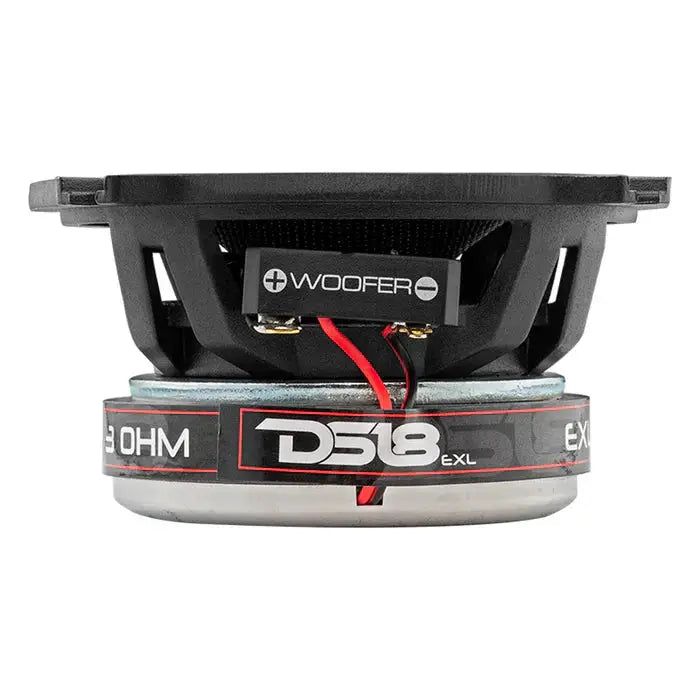 DS18 DS18 EXL-SQ4.0 EXL 4" 2-Way Coaxial Speaker with Fiber Glass Cone 340 Watts 3-Ohm - Car Audio