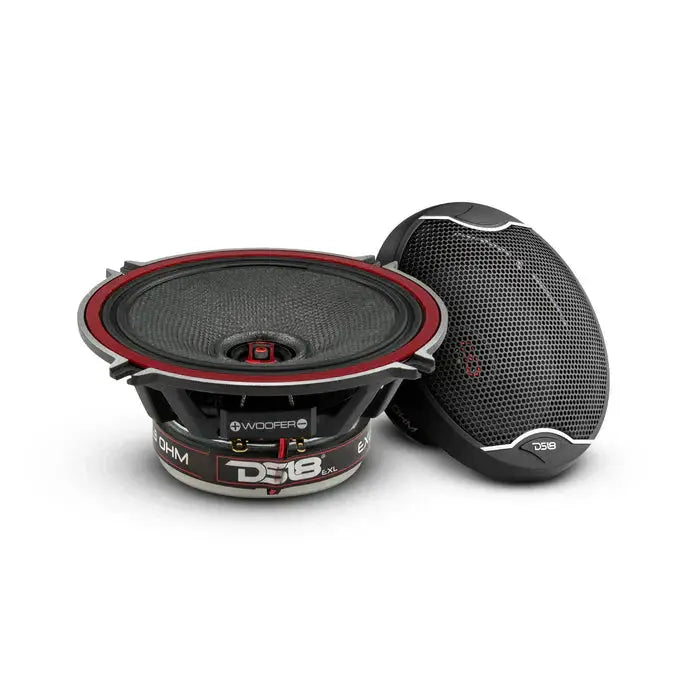 DS18 DS18 EXL-SQ5.25 EXL 5.25" 2-Way Coaxial Speaker with Fiber Glass Cone 340 Watts 3-Ohm - Car Audio
