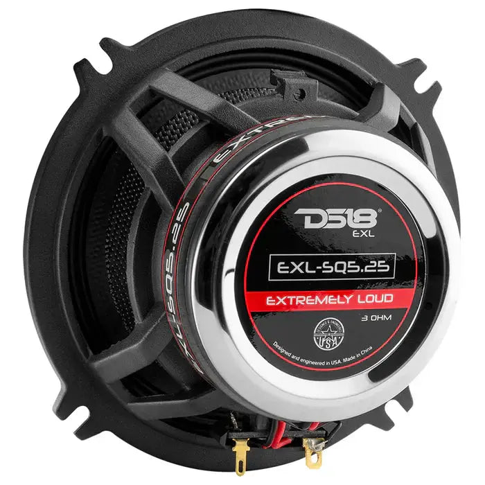 DS18 DS18 EXL-SQ5.25 EXL 5.25" 2-Way Coaxial Speaker with Fiber Glass Cone 340 Watts 3-Ohm - Car Audio