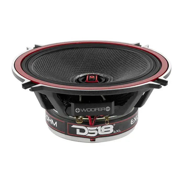 DS18 DS18 EXL-SQ5.25 EXL 5.25" 2-Way Coaxial Speaker with Fiber Glass Cone 340 Watts 3-Ohm - Car Audio