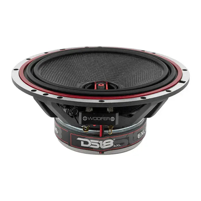 DS18 EXL-SQ6.5 EXL 6.5" 2-Way Coaxial Speaker with Fiber Glass Cone 400 Watts 3-Ohm - Trinity Car Audio