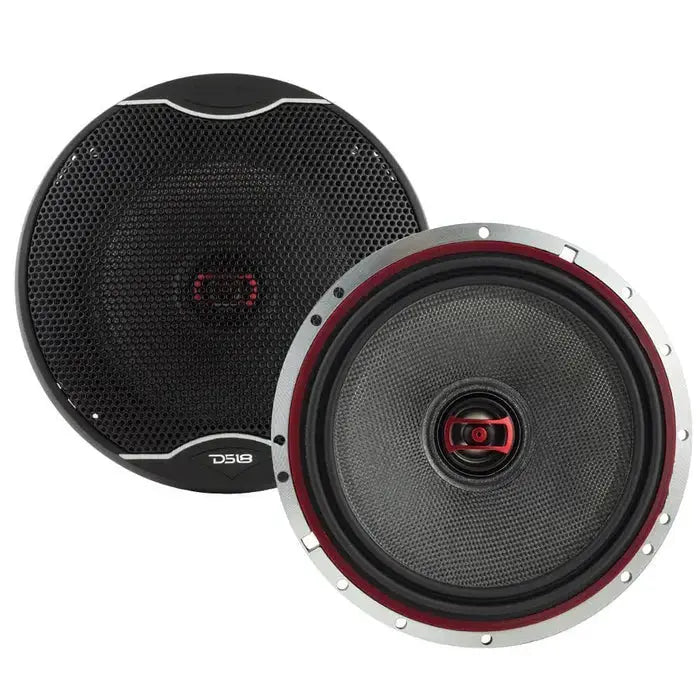 DS18 DS18 EXL-SQ6.5 EXL 6.5" 2-Way Coaxial Speaker with Fiber Glass Cone 400 Watts 3-Ohm - Car Audio