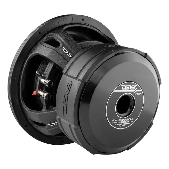 DS18 DS18 EXL-XX12.2DHE EXL, High Excursion 12" Subwoofer 4000 Watts Dvc 2-Ohm - Car Audio