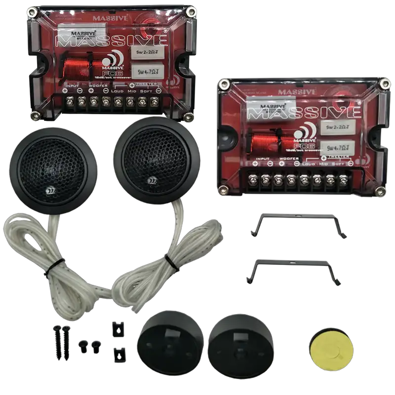 Massive Audio Massive Audio FC6 6.5" 2-Way Component Speakers - Car Audio