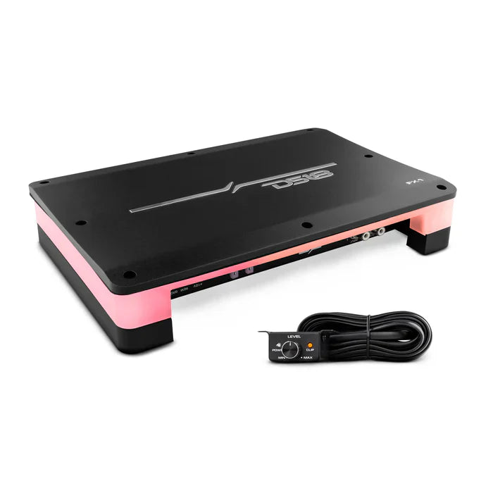 DS18 FX-1 Flush Mount / Surface Mount 1 Channel Monoblock Class D Amplifier With Acrylic Cover for Custom Installation 1 X 900W RMS @1 Ohm