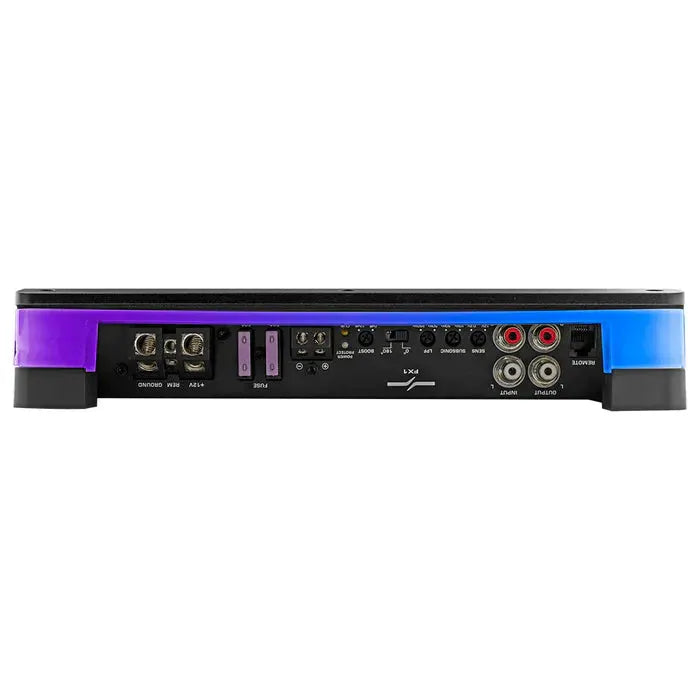 DS18 FX-1 Flush Mount / Surface Mount 1 Channel Monoblock Class D Amplifier With Acrylic Cover for Custom Installation 1 X 900W RMS @1 Ohm
