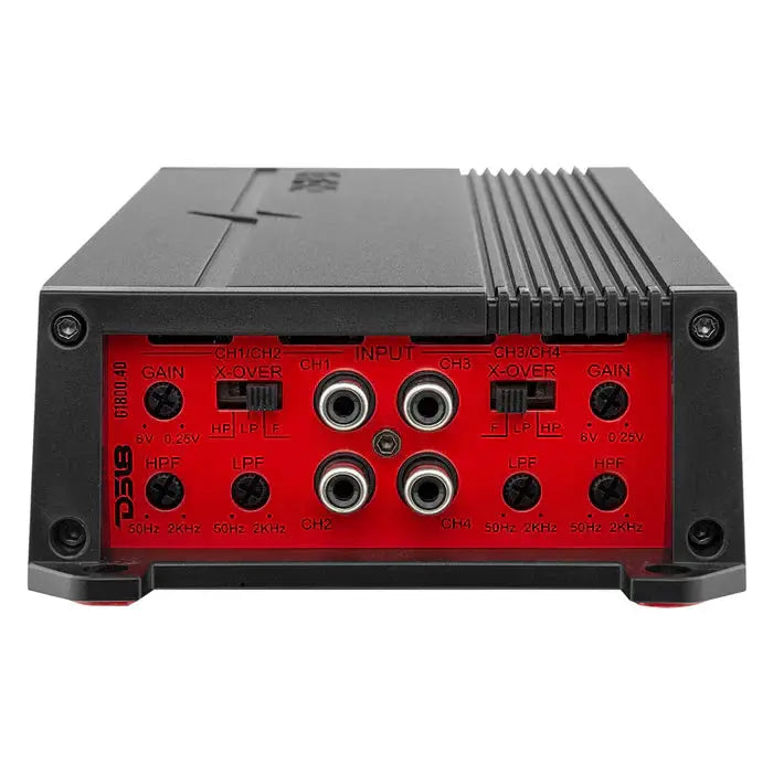 DS18 DS18 G1800.4D GEN-X Full-Range Class D 4-Channel Amplifier 1800 Watts - Car Audio