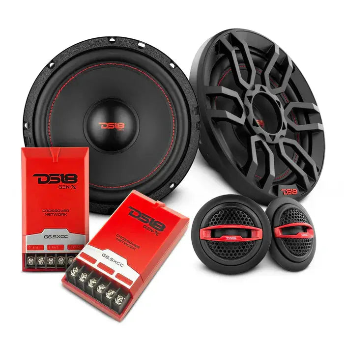 DS18 DS18 G6.5XC GEN-X 6.5" 2-Way Component Speaker System 150 Watts 4-Ohm - Car Audio