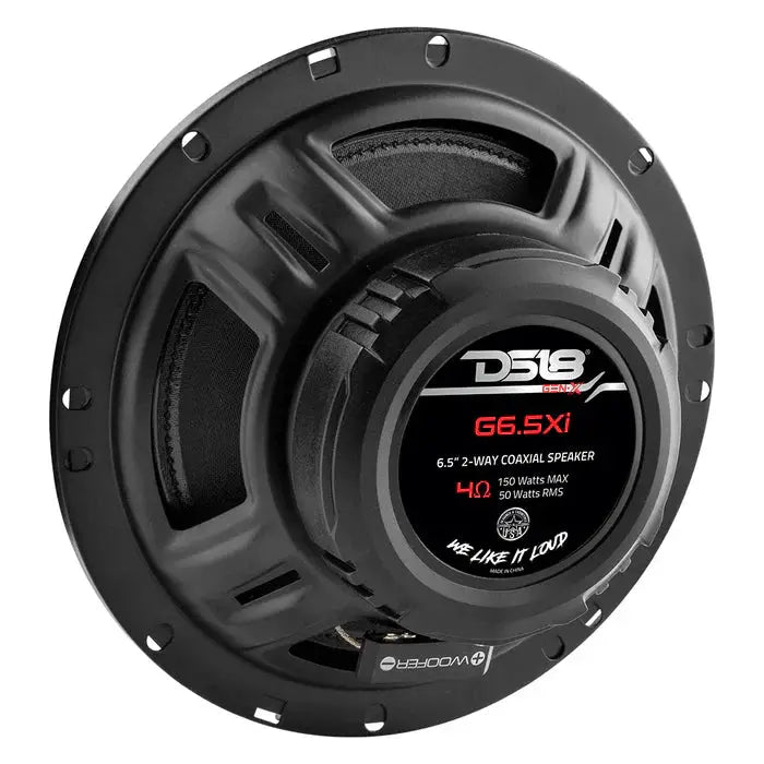 DS18 DS18 G6.5XI GEN-X 6.5" 2-Way Coaxial Speakers 150 Watts 4-Ohm - Car Audio