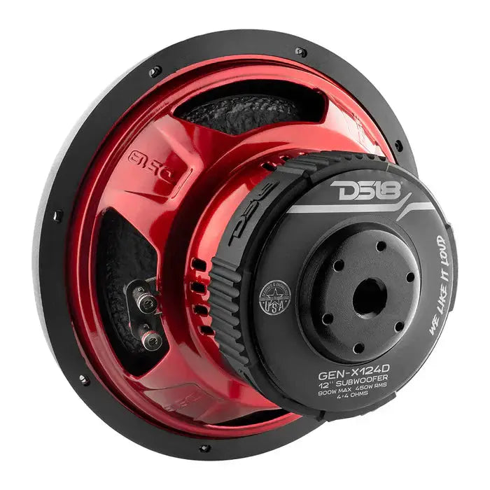 DS18 DS18 GEN-X124D GEN-X 12" Subwoofer 900 Watts Dvc 4-Ohm - Car Audio