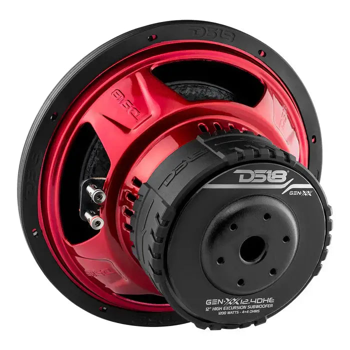 DS18 DS18 GEN-XX12.4DHE GEN-XX 12" Subwoofer 1450 Watts Dvc 4-Ohm Double Magnet High Excursion - Car Audio