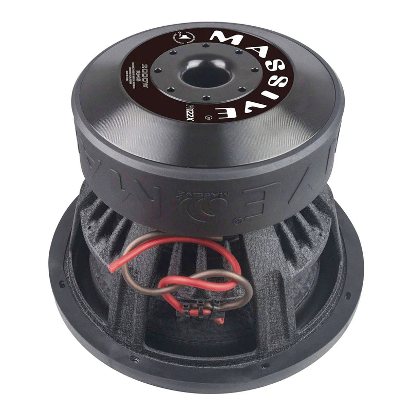 Massive Audio H122X - 12" 2000 Watts RMS Dual 2 Ohm 3" V.C. Mega Subwoofer
