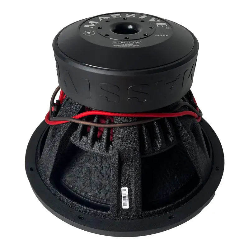 Massive Audio Massive Audio H152X - 15" 2000 Watts RMS Dual 2 Ohm 3" V.C. Mega Subwoofer - Car Audio
