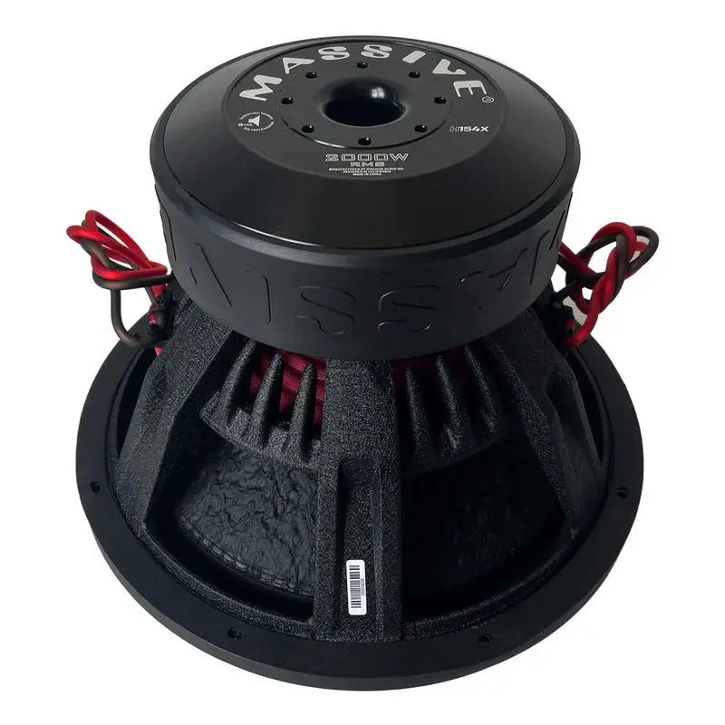 Massive Audio Massive Audio H154X - 15" 2000 Watts RMS Dual 4 Ohm 3" V.C. Mega Subwoofer - Car Audio