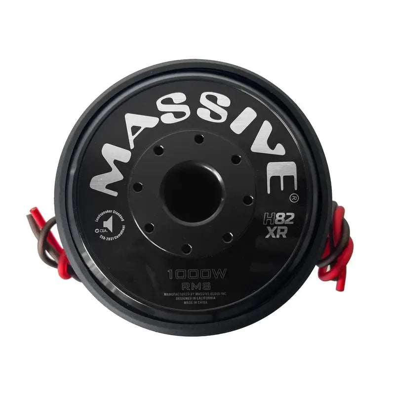 Massive Audio Massive Audio H82XR - 8" 1000 Watts RMS Dual 2 Ohm 2.5" V.C. Subwoofer - Car Audio