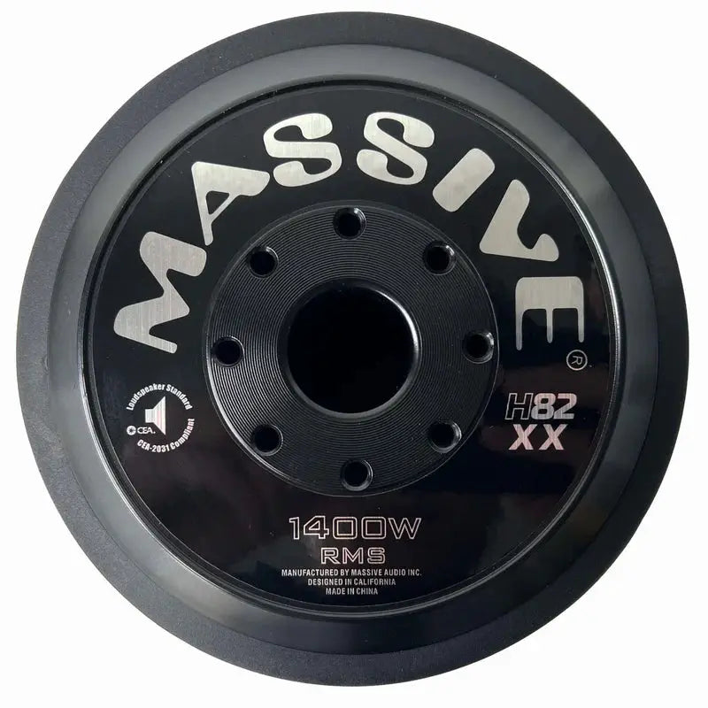 Massive Audio Massive Audio H82XX - 8" 1400 Watts RMS Dual 2 Ohm 2.5" V.C. Subwoofer - Car Audio