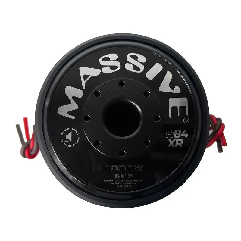 Massive Audio Massive Audio H84XR - 8" 1000 Watts RMS Dual 4 Ohm 2.5" V.C. Subwoofer - Car Audio