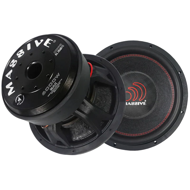 Massive Audio HIPPOXLR Dual 2 Ohm 15" Subwoofer