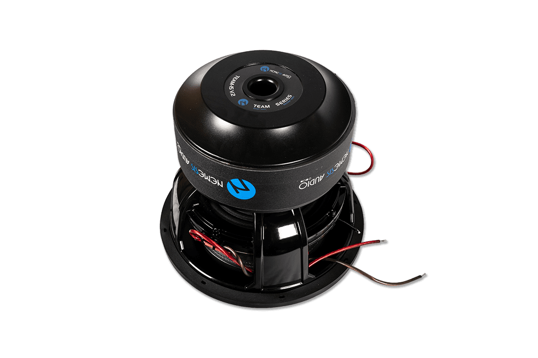 Nemesis Audio TEAM-15 V.2 15″ High Performance Subwoofer, 5500W RMS. Heavy-duty design with 5″ voice coil and 765oz magnet.