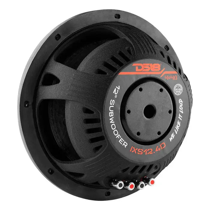 DS18 DS18 IXS12.4D IXS Shallow 12" Subwoofer 1600 Watts DVC 4-Ohm - Car Audio