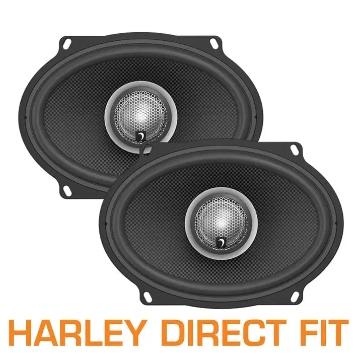 Diamond Audio dIAMOND aUDIO 5"x7" 2-Way Harley-Davidson® Direct Replacement Speakers (2Ω)- HXM57F2BK - Car Audio