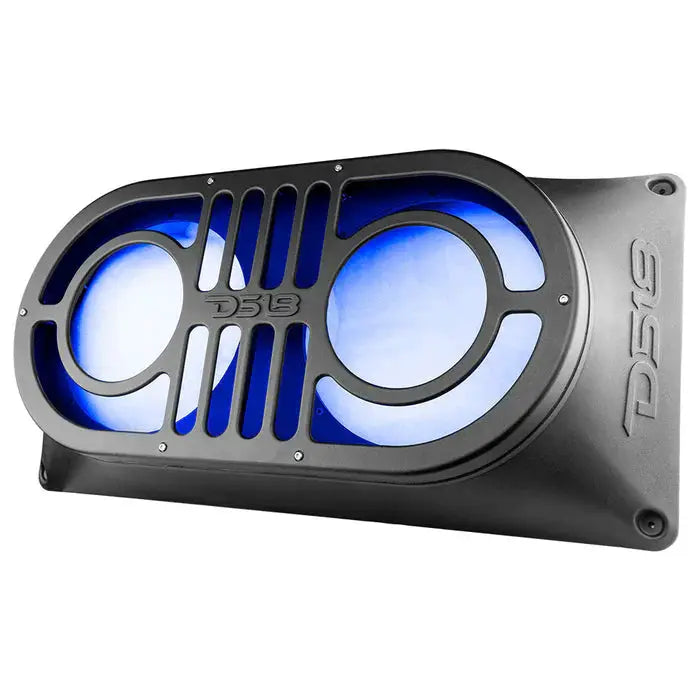DS18 DS18 JBASS Exclusive Jeep Gate Enclosure for 2X10" Shallow Subwoofers - Car Audio