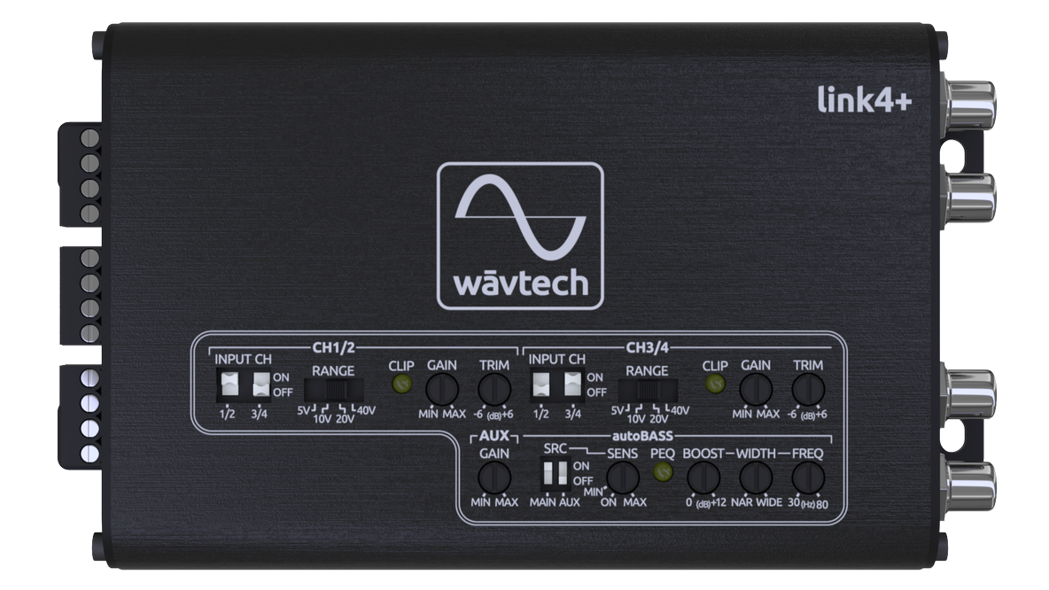 Wāvtech link4+ 4-Channel LOC w/autoBASS, Matrix Summing and Remote