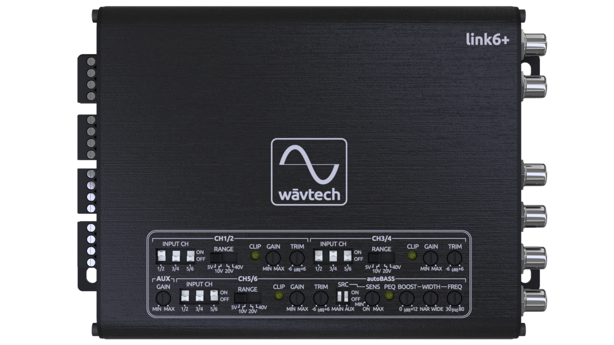 Wāvtech link6+ 6-Channel LOC w/autoBASS, Matrix Summing and Remote
