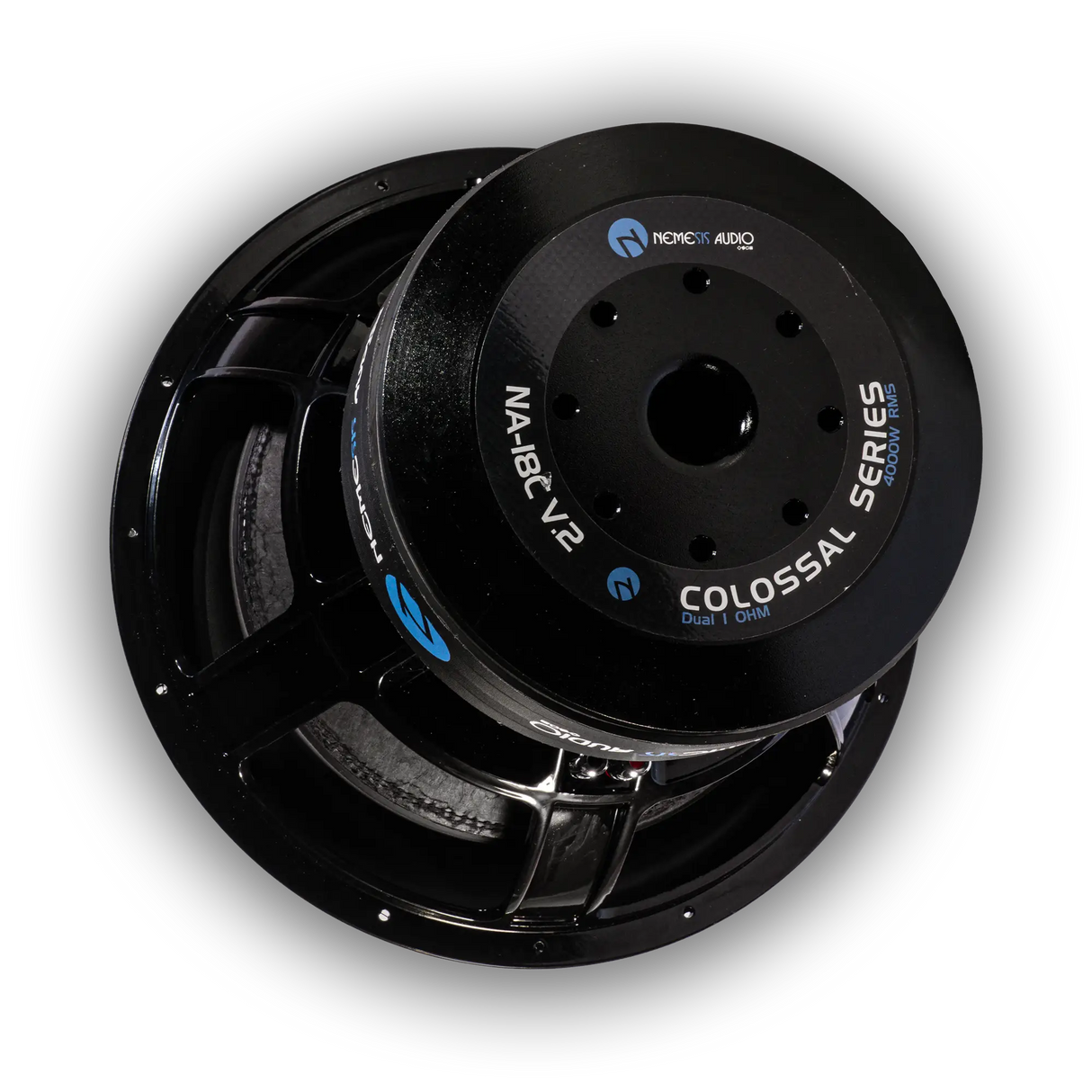 Nemesis Audio Nemesis Audio NA-18Cv.2 (D1) 18″ 8000W Max Dual 1-Ohm Voice Coil Colossal Series Car Subwoofer - Car Audio