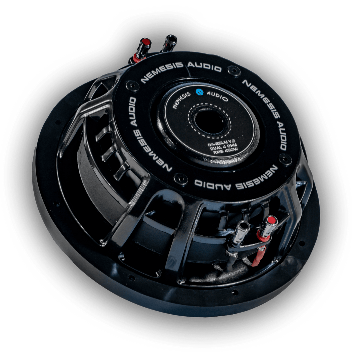 Nemesis Audio NA-8SLM V.2 8″ High Performance 450W RMS Dual Voice Coil Shallow Mount Subwoofer