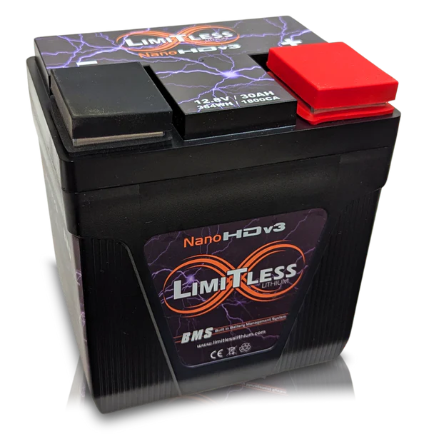 Limitless Lithium Nano-HDv3 Group 30L Lithium Battery for Harley Davidson