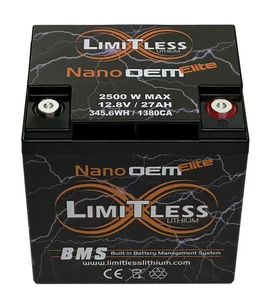 Limitless Lithium Limitless Lithium Nano OEM Elite Lithium Powersports / Motorcycle Battery - Car Audio