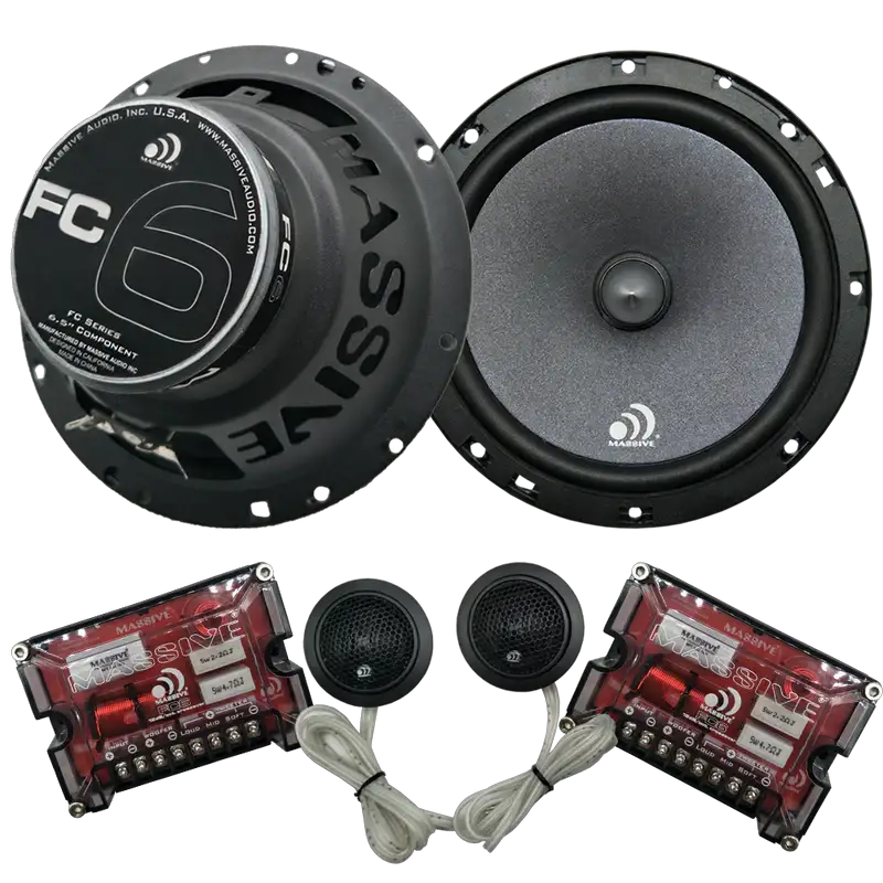 Massive Audio Massive Audio FC6 6.5" 2-Way Component Speakers - Car Audio