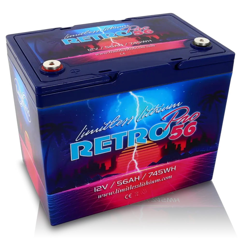 Limitless Lithium Limitless Lithium Retro Pro 56 Group 24 Lithium Battery - Car Audio