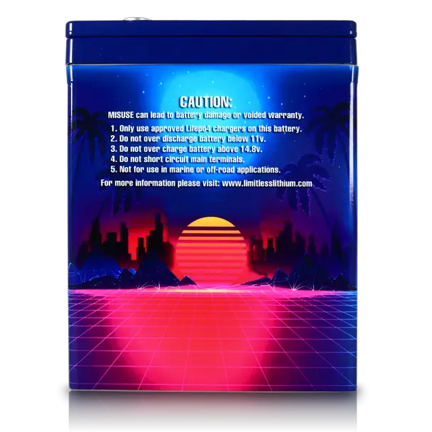 Limitless Lithium Limitless Lithium Retro Pro 56 Group 24 Lithium Battery - Car Audio