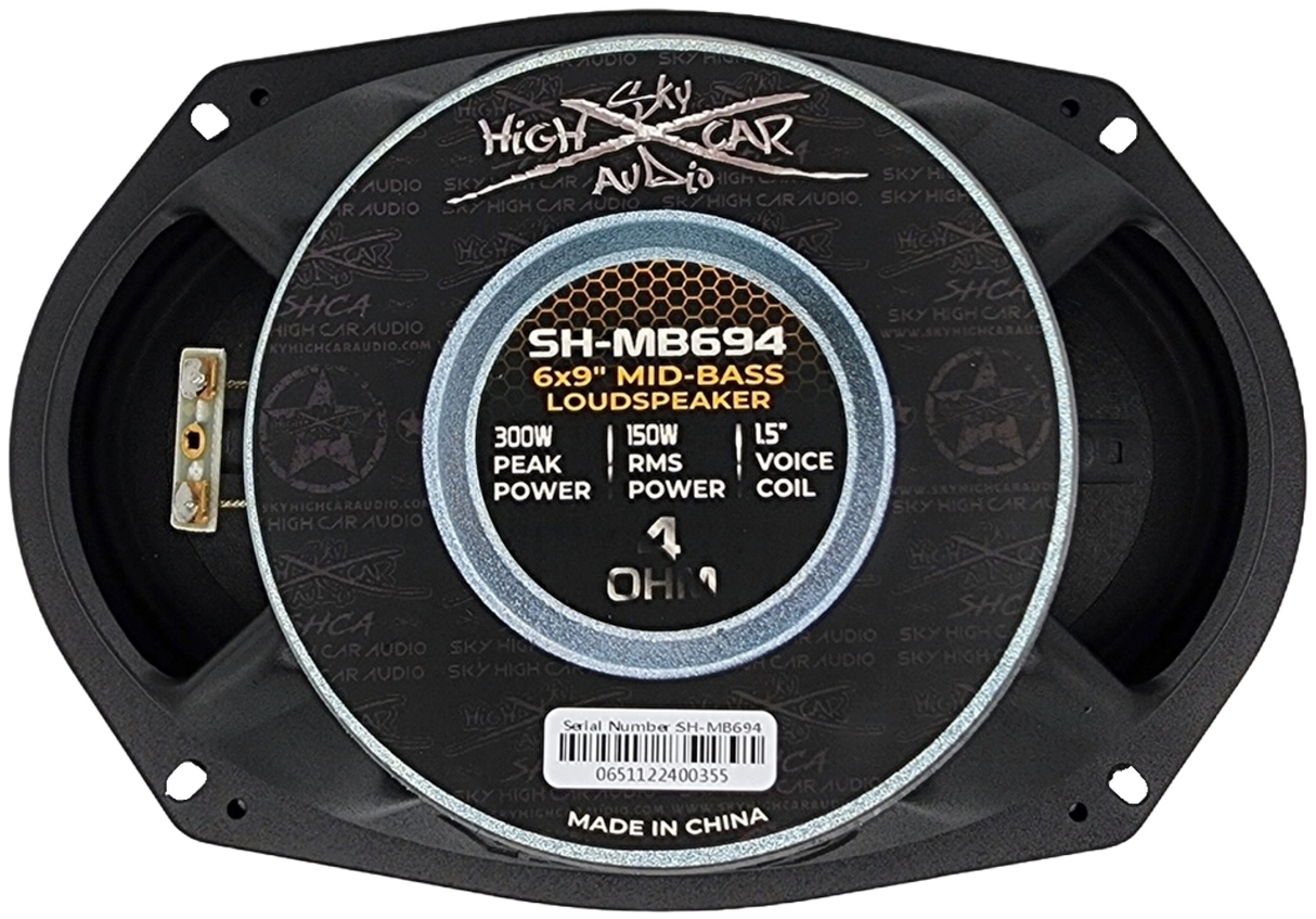 Sky High MB694 6x9" Mid-Bass Loudspeaker with 1.5" Voice Coil (Single)