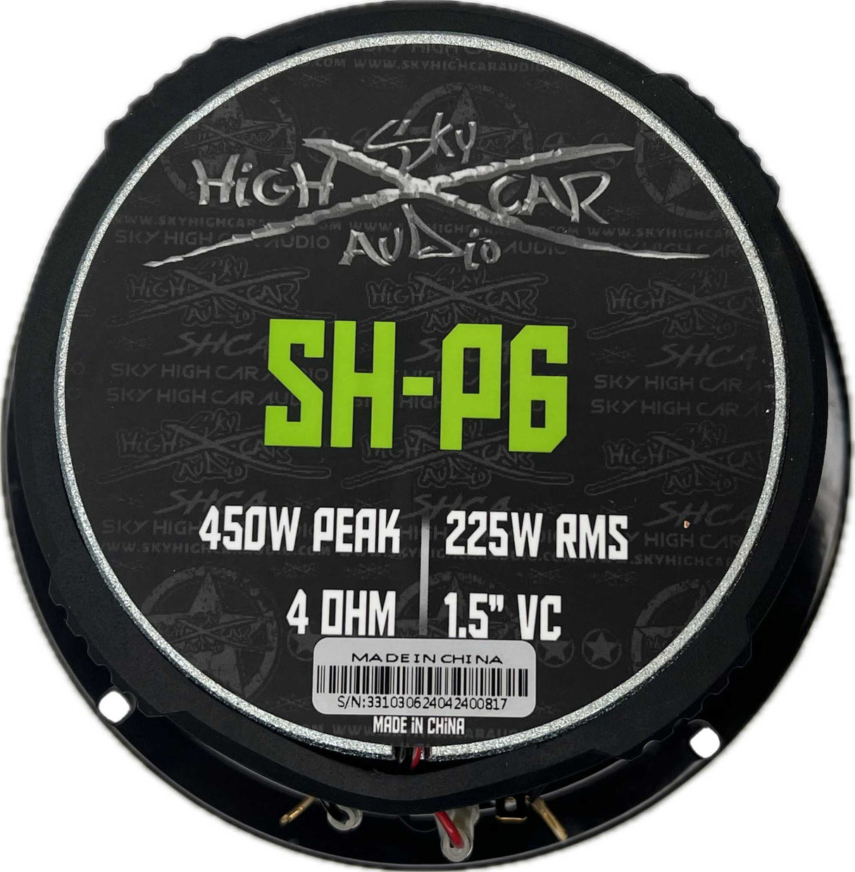 Sky High SH-P6 6.5” COAXIAL MID-RANGE LOUDSPEAKER WITH 1" BULLET TWEETER (Single)