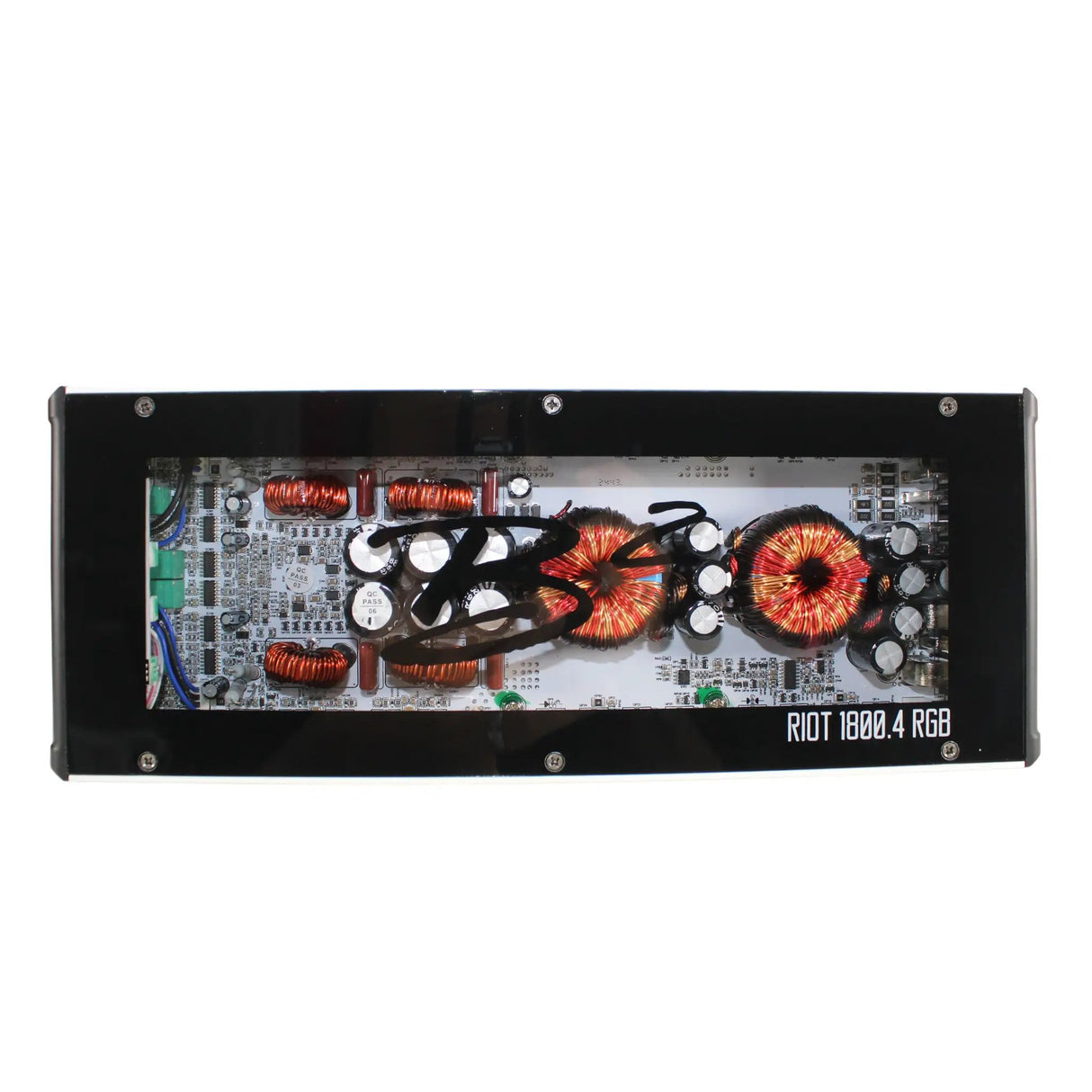 B2 Audio B2 Audio RIOT 4-Channel 1.8K 1800W 2-Ohm Class D Full Range Amplifier w/ RGB LED Illumination - Car Audio