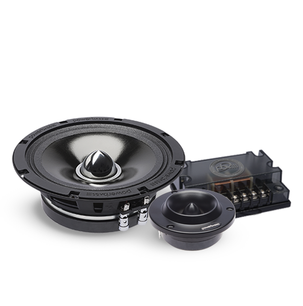 Powerbass Powerbass 4XL-65C 4XL Shallow Mid Range 2-Way Component Speakers - Car Audio