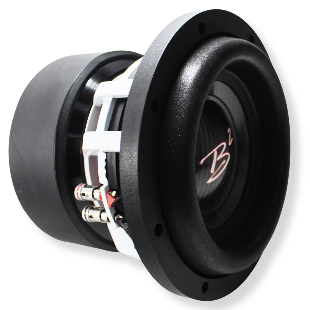 B2 Audio RAMPAGE Competition Series V2 8" 1000 Watt RMS Carbon Fiber Dual 2-Ohm 2" Voice Coil Subwoofer