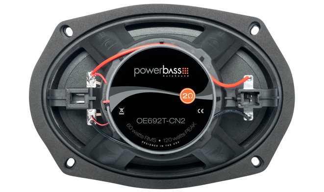 Powerbass OE692T-CN2 2Ω 6x9" Chrysler Nissan Direct Fit Thin Mount