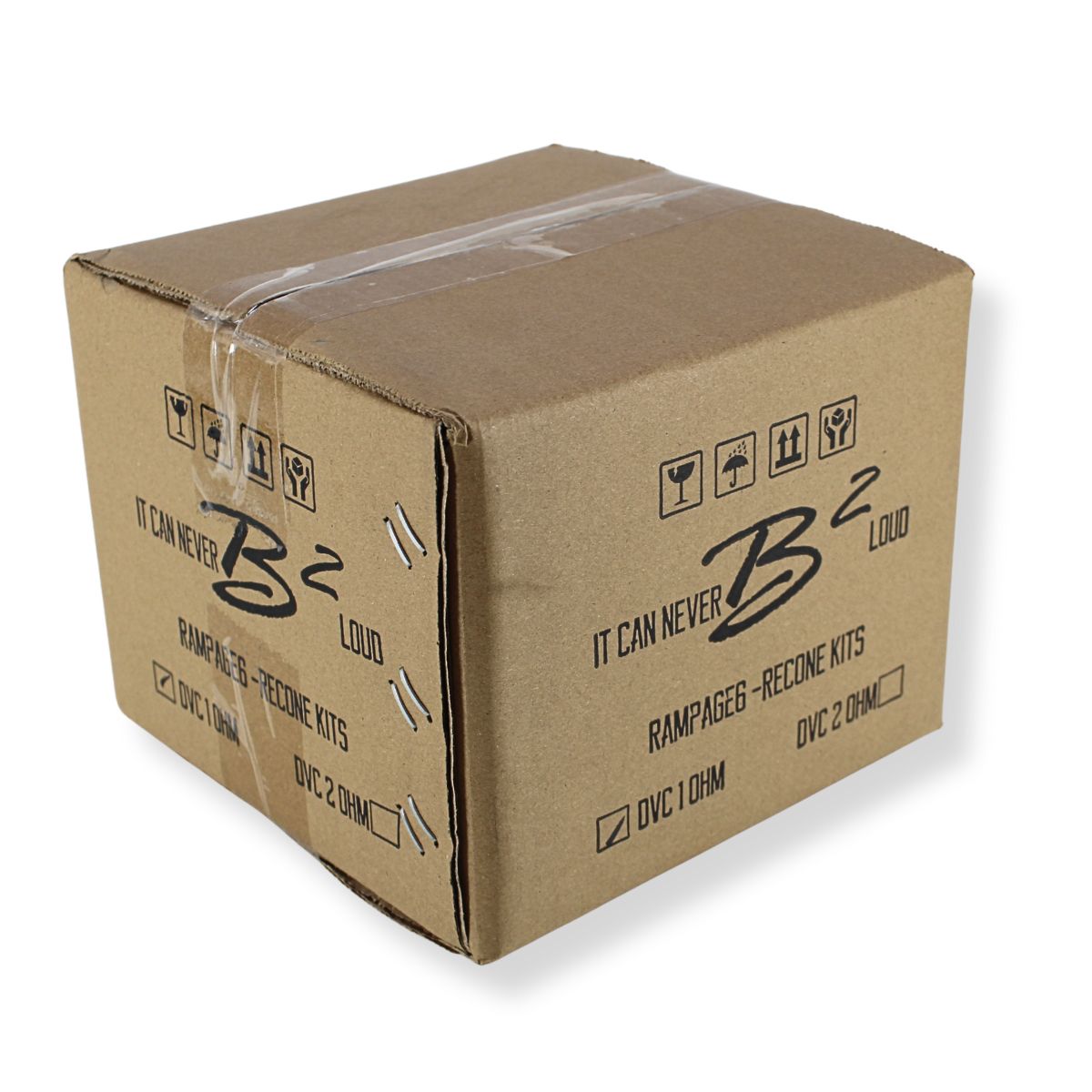 B2 Audio Rampage 6" Re-cone Kit Drop 2-Ohm 3" Coil Carbon Fiber